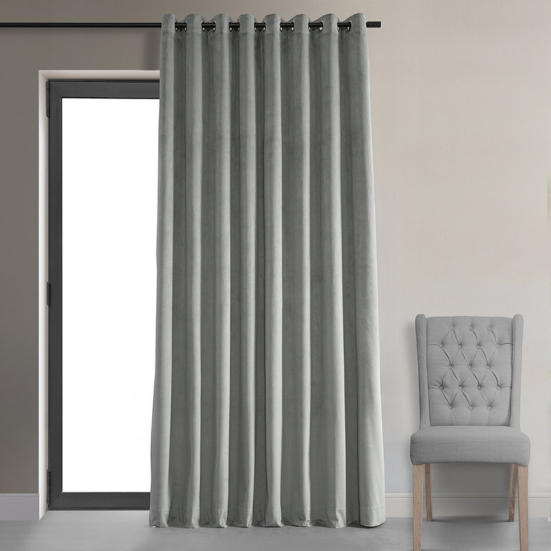 Alcott Hill® Indianapolis Extra Wide Signature Velvet Curtains for